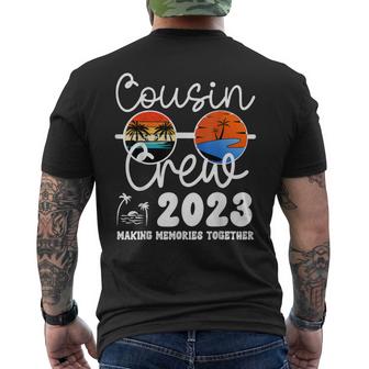 Cousin Crew 2023 Summer Vacation Beach Family Trip Matching  Mens Back Print T-shirt