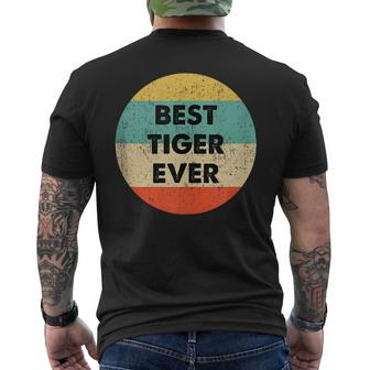 Tiger Name  Mens Back Print T-shirt