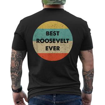 Roosevelt Name  Mens Back Print T-shirt