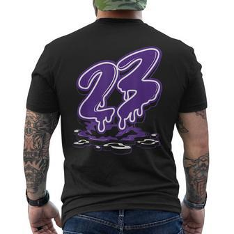 23 Drip Ko Field Purple 1S Matching Men's T-shirt Back Print - Seseable