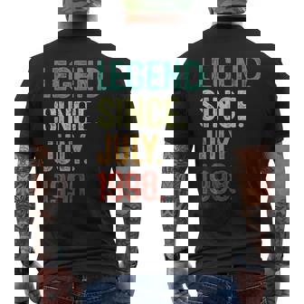 25 Years Old Legend Since July 1998 25Th Birthday Mens Back Print T-shirt | Mazezy