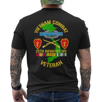 25Th Infantry Division Vietnam Combat Veteran Men's Back Print T-shirt | Mazezy