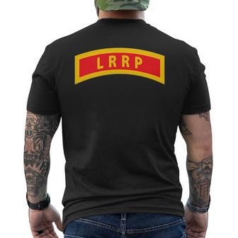 25Th Infantry Division Vietnam Veteran Lrrp Tab Men's Back Print T-shirt | Mazezy