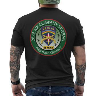 287Th Mp Company Berlin Veteran Unit Patch T Shirt Mens Back Print T-shirt - Monsterry AU