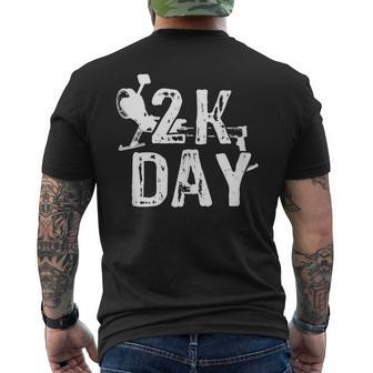 2K Day Rowing Crew 2K Erg Ergometer Men's T-shirt Back Print | Mazezy