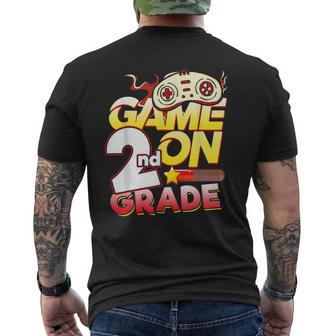 2Nd Grade Teacher & Student - Game On Video Controller Gifts For Teacher Funny Gifts Mens Back Print T-shirt | Mazezy UK