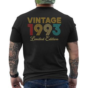 30 Years Old Vintage 1993 Limited Edition 30Th Birthday Mens Back Print T-shirt | Mazezy