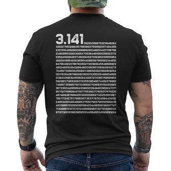 314 Pi Day Math Irrational Number Pi Men's T-shirt Back Print | Mazezy