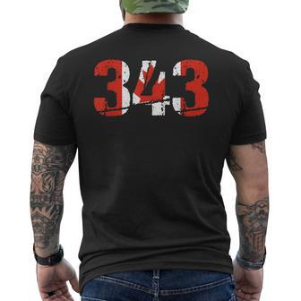 343 Ontario Area Code Canada Men's T-shirt Back Print | Mazezy