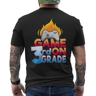 3Rd Grade Teacher & Student - Game On Controller Gifts For Teacher Funny Gifts Mens Back Print T-shirt | Mazezy UK