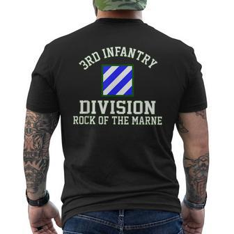 3Rd Infantry Division Rock Of The Marne Men's Back Print T-shirt | Mazezy
