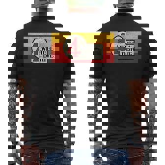 4 Wheel Drive Vintage 4X4 Overland Emblem With Stripes 4Wd Men's T-shirt Back Print | Mazezy