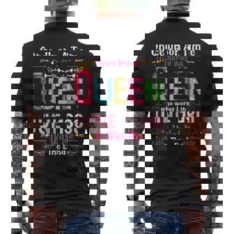 42 Years Old Girls 42Nd Birthday Queen June 1980 Men's Back Print T-shirt | Mazezy