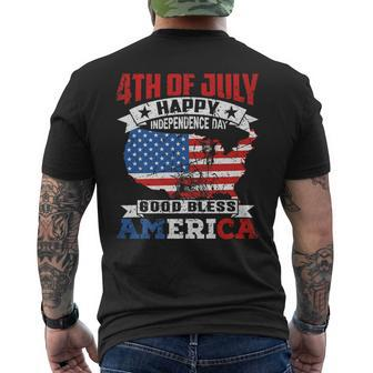4Th Of July 2023 Independence-Day God Bless American Usa Mens Back Print T-shirt | Mazezy