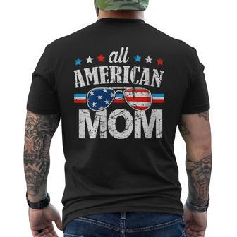 4Th Of July 2023 Patriotic All-American Mom Independence-Day Mens Back Print T-shirt | Mazezy CA