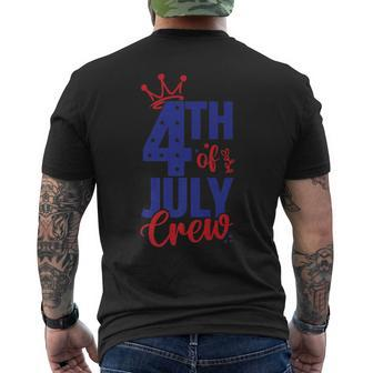 4Th Of July Crew Funny Usa Independence 4Th Of July Graphic Mens Back Print T-shirt | Mazezy UK