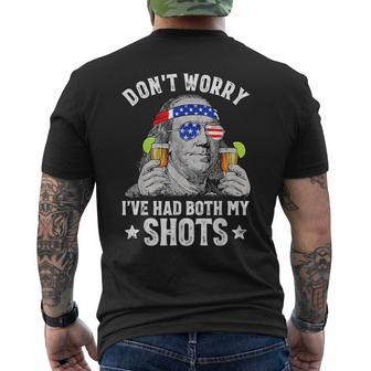 4Th Of July Dont Worry Ive Had Both My Shots Ben Drankin Mens Back Print T-shirt | Mazezy DE