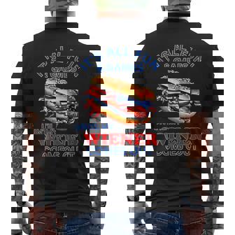 4Th Of July Its All Fun & Games Until My Wiener Comes Out Mens Back Print T-shirt | Mazezy