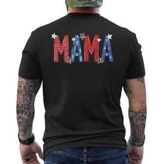 4Th Of July Mama And Mini Mommy And Me Matching Outfits Mommy Funny Gifts Mens Back Print T-shirt | Mazezy