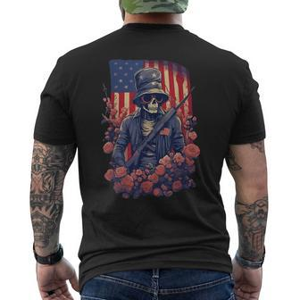 4Th Of July Men Boys Usa American Flag Independence Day Mens Back Print T-shirt - Seseable