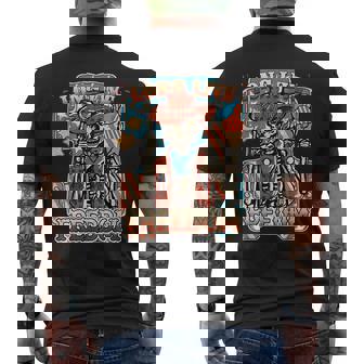 4Th Of July Patriot Long Live Freedom Western Skeleton Freedom Funny Gifts Mens Back Print T-shirt | Mazezy