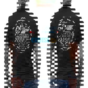 50Th Anniversary Cruise 2023 Matching Group Couple Cruising Cruise Funny Gifts Mens Back Print T-shirt | Mazezy
