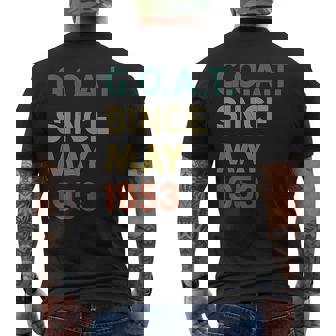 69Th Birthday 69 Years Old Goat Since May 1953 Men's Back Print T-shirt | Mazezy