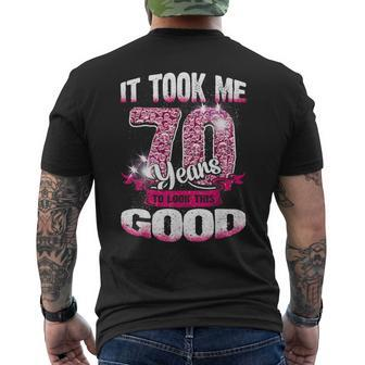 70Th Birthday It Took Me 70 Yrs To Look This Good 1950 Men's T-shirt Back Print | Mazezy