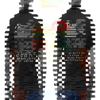 75 Year Old Birthday Vintage 1948 75Th Birthday Mens Back Print T-shirt | Mazezy