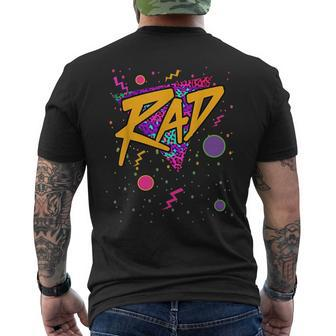 80S Costume Halloween Party Retro Vintage Rad 80S Vintage Designs Funny Gifts Mens Back Print T-shirt | Mazezy CA