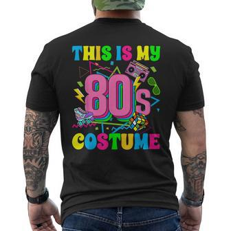 This Is My 80S Costume Retro Vintage 1980'S Party Costume Men's T-shirt Back Print - Monsterry
