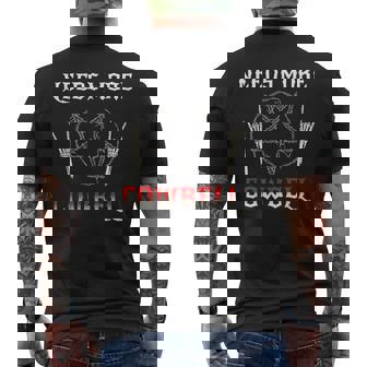 80S Heavy Metal - Needs More Cowbell Mens Back Print T-shirt - Thegiftio