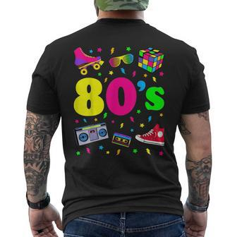 80S Theme Party 80S Costume - I Love The 80S Mens Back Print T-shirt - Seseable