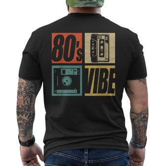 80S Vibe 1980S Fashion Theme Party Outfit Eighties Costume Mens Back Print T-shirt - Monsterry AU