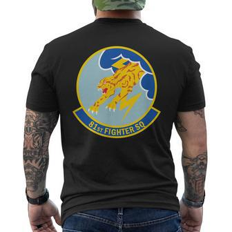 81St Fighter Squadron Men's Back Print T-shirt | Mazezy