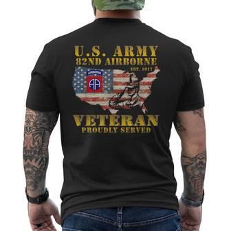 82Nd Airborne Division Death From Above Fort Bragg Veteran Mens Back Print T-shirt | Mazezy