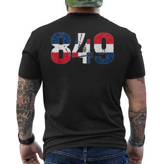 849 Dominican Republic Men's T-shirt Back Print | Mazezy