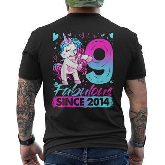 9 Years Old Flossing Unicorn Gifts 9Th Birthday Girl Party Mens Back Print T-shirt - Monsterry CA