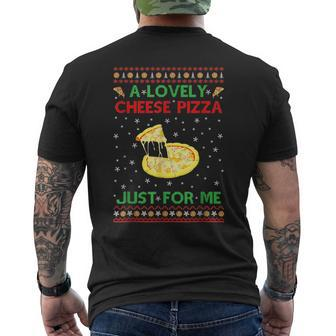 A Lovely Cheese Pizza Alone Funny Kevin X Mas Home Pizza Funny Gifts Mens Back Print T-shirt | Mazezy