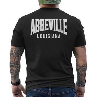 Abbeville Louisiana Men's T-shirt Back Print | Mazezy