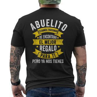 Abuelito Feliz Dia Del Padre Abue Grandpa Mens Back Print T-shirt - Seseable