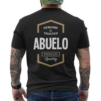 Abuelo Grandpa Gift Genuine Trusted Abuelo Quality Mens Back Print T-shirt - Seseable