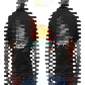 Acapulco Mexico Beach Summer Vacation Palm Trees Sunset Men Vacation Funny Gifts Mens Back Print T-shirt | Mazezy