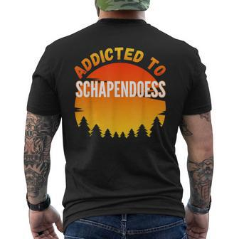 Addicted To Schapendoes For Dog Lovers Men's T-shirt Back Print | Mazezy