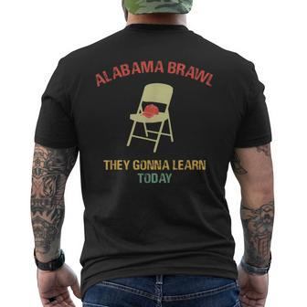 Alabama Brawl Chair A Mass Brawl Breaks Out On Alabama Men's T-shirt Back Print - Seseable