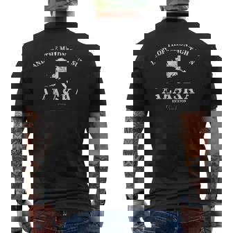 Alaska Land Of The Midnight Sun Men's T-shirt Back Print | Mazezy