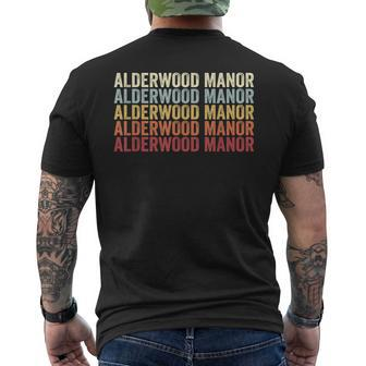 Alderwood Manor Washington Alderwood Manor Wa Retro Vintage Men's T-shirt Back Print | Mazezy CA