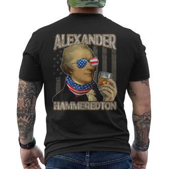 Alexander Hamilton Alexander Hammeredton 4Th Of July Party Mens Back Print T-shirt | Mazezy