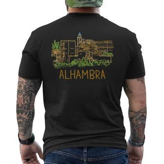Alhambra T Men's T-shirt Back Print | Mazezy