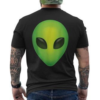 Alien Head T Colorful Alien Rave Believe Men's T-shirt Back Print - Seseable